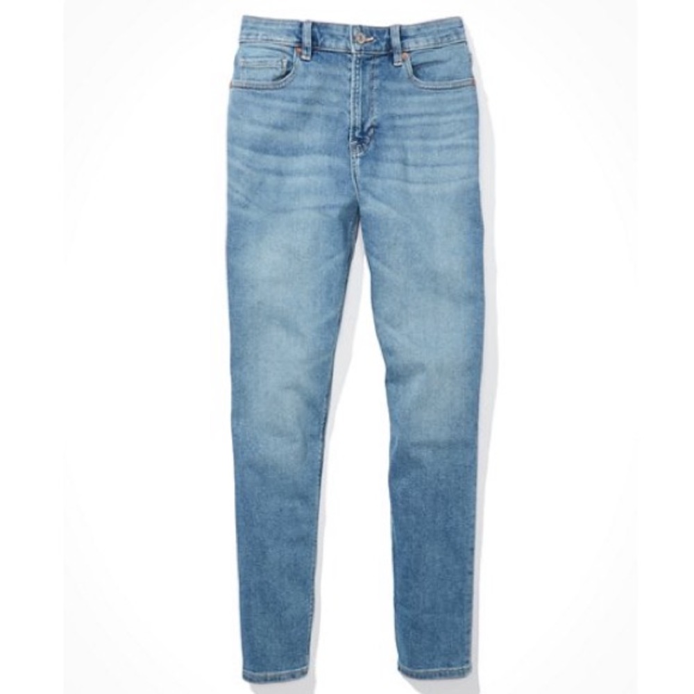 ✨ LAST CHANCE ✨ American Eagle Stretch Mom Jean | Washed Blue | 0